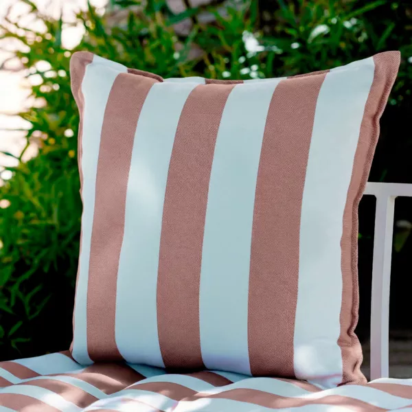 Housse de coussin ext�rieur carr�e d�perlante (60 x 60 cm) Noa Brique
