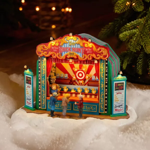 Villaggio di Natale Lemax luminoso, musicale e animato Caccia alle Anatre