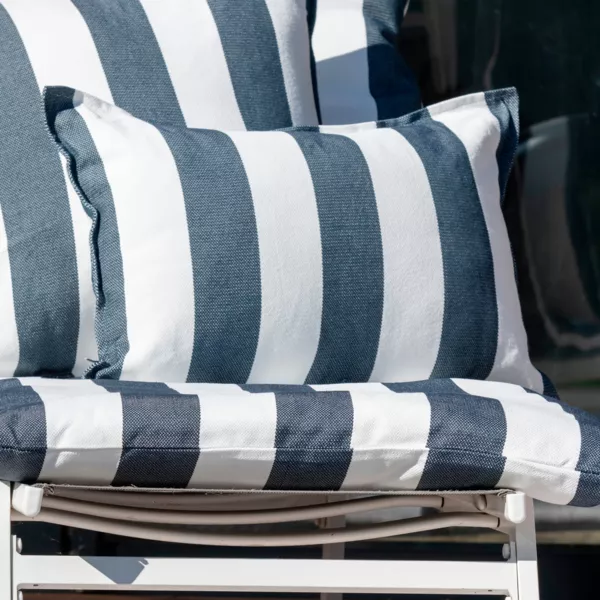 Housse de coussin ext�rieur rectangulaire d�perlante (40 x 60 cm) Noa Bleu minuit