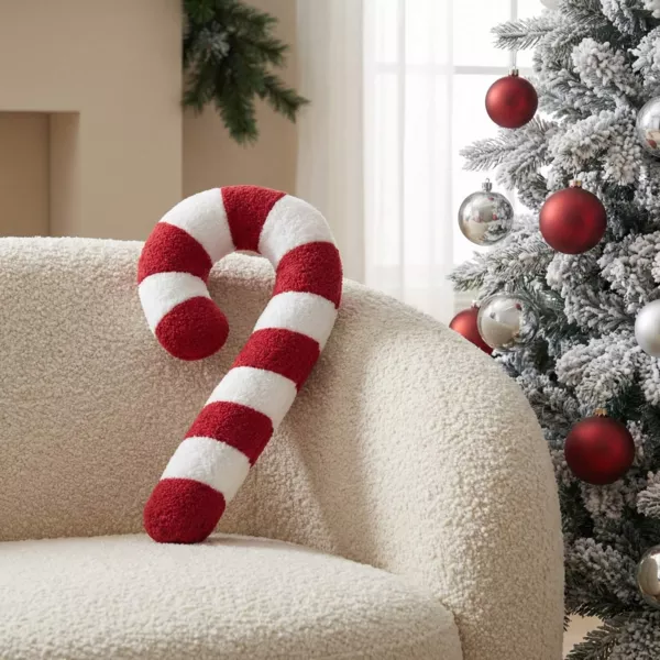 Weihnachtskissen (57 cm) Zuckerstange Lucien Rot