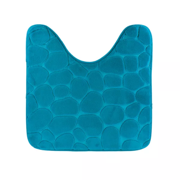 Toilettenvorleger mit Memory-Schaum (45 x 50 cm) Galeo Entenblau