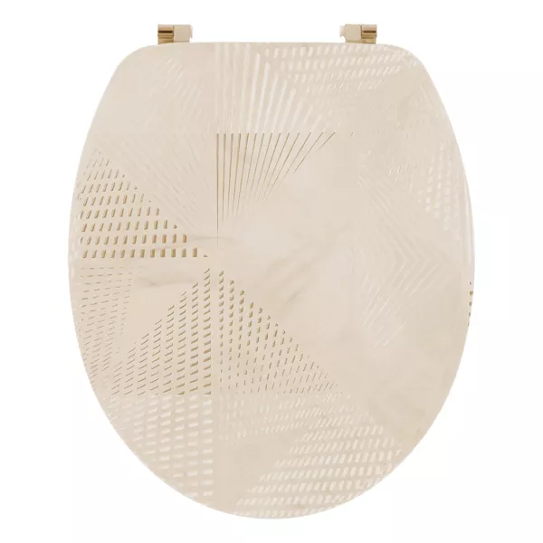 WC-Sitz aus Holz 18 Zoll Chicissime Gold