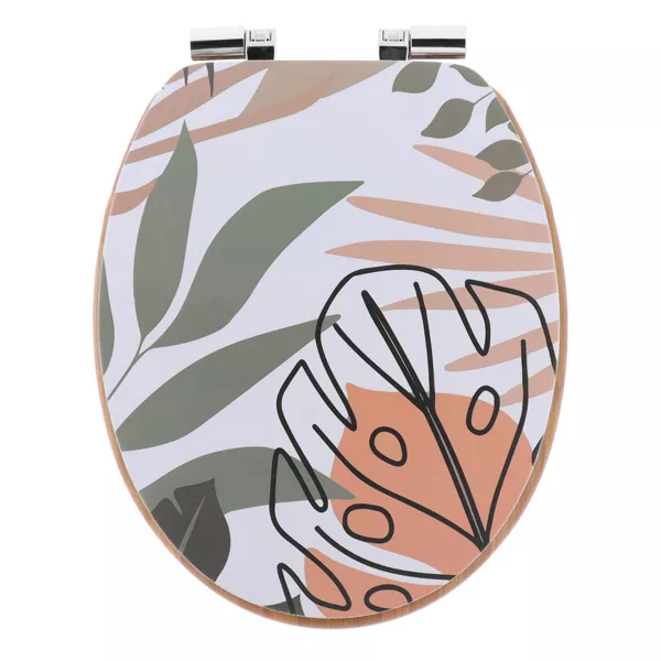 WC-Sitz aus Holz, 18 Zoll, Bengali Mehrfarbig