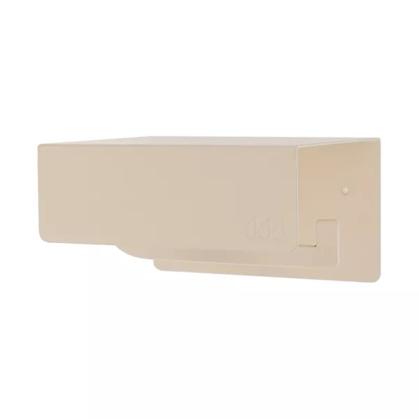 Portarotolo carta igienica da parete adesivo in metallo Boho-chic Beige grigio