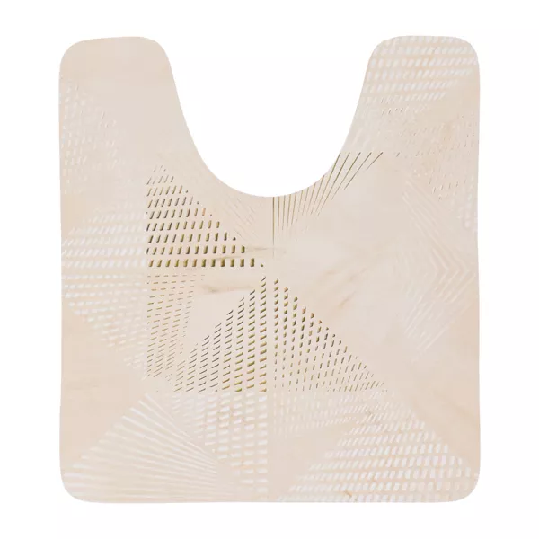 Tapis contour wc antid�rapant (45 x 50 cm) Chicissime Beige