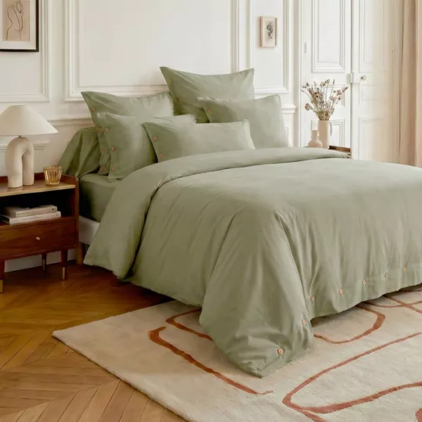 Percale bomuld dynebetr�k (240 x 220 cm) Diane Salviegr�n