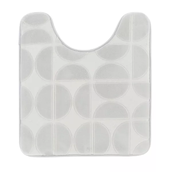 Toiletmat met geheugenschuim (45 x 50 cm) Motivo Lichtgrijs