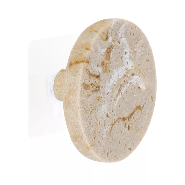 Perchero adhesivo efecto travertino (8,5 cm) Lina Beige