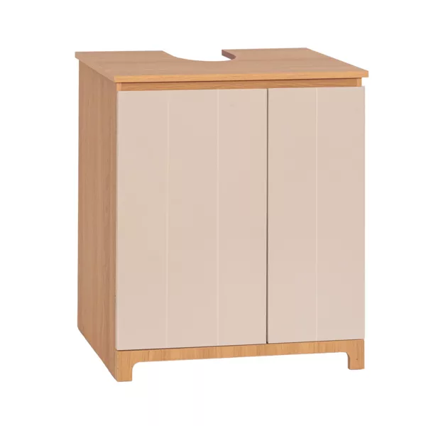 Meuble dessous de lavabo salle de bain bois (70 x 60 cm) Rivoli Naturel