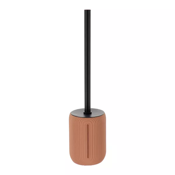Minimalistische geometrische WC-B�rste mit Deckel in zartrosa