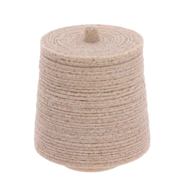 Scatola per cotone effetto sabbia Lina Naturale