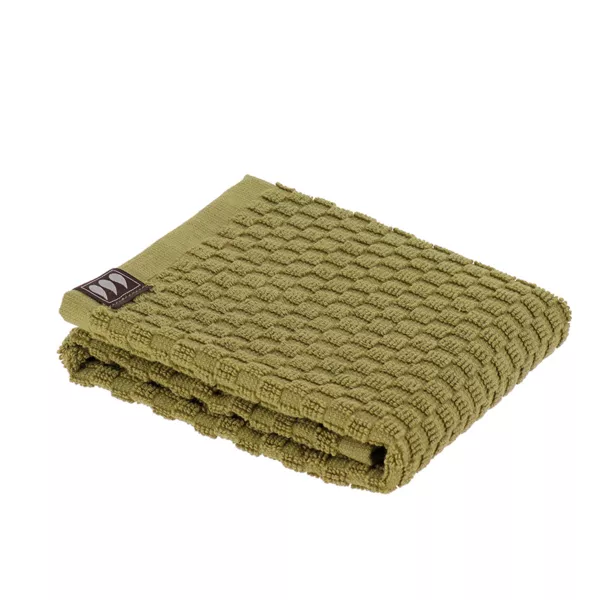 Serviette de bain coton (30 x 50 cm) Boho-chic Vert olive