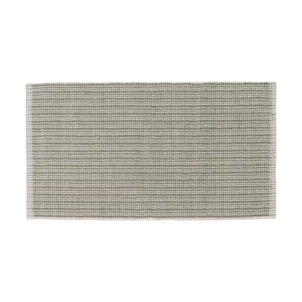 Tappeto rettangolare in cotone (45 x 90 cm) Jeanne Verde e Bianco