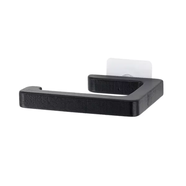 D�rouleur de papier toilette mural adh�sif acacia Easy Chic Noir
