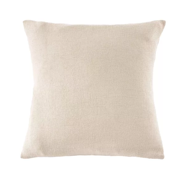 Federa quadrata in cotone a nido d'ape (60 x 60 cm) Eva Beige