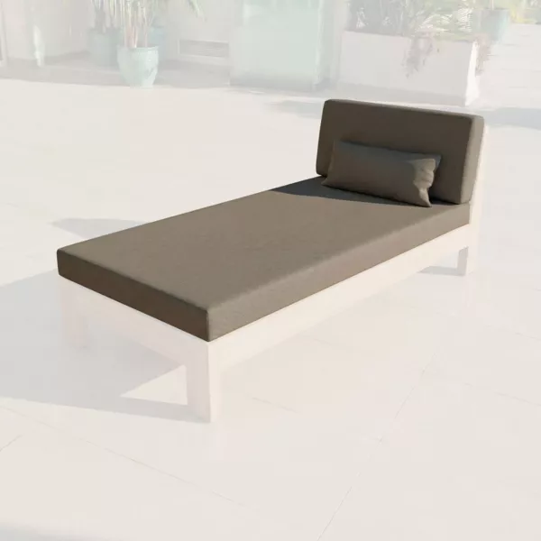 Coperture di cuscino di ricambio per Chaise longue Born�o Grigio chiaro