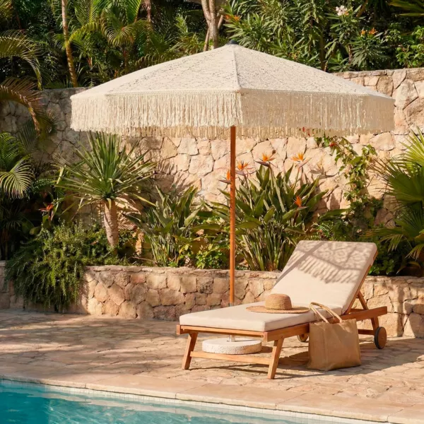 Marmette Base Ombrellone da Giardino in Cemento Set 4 50 x 50 Wenge Bizzotto | Leroy Merlin