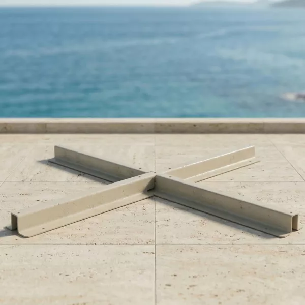 Kreuzfu� f�r Sonnenschirm Elyra Champagner