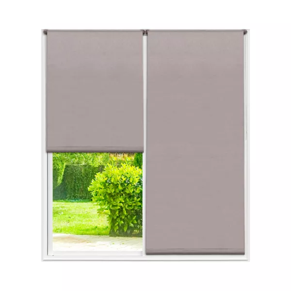 Tenda a rullo oscurante testurizzata (180 x 200 cm) Nyx Tortora