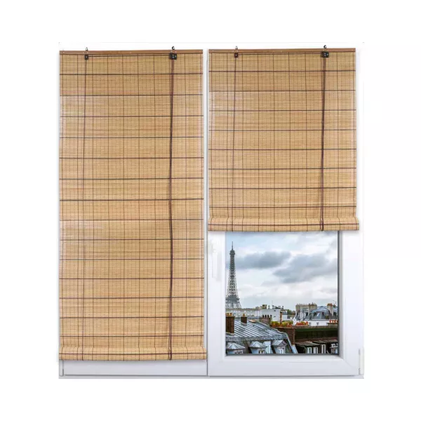 Store enrouleur � baguettes bambou (200 x 200 cm) Bali Marron