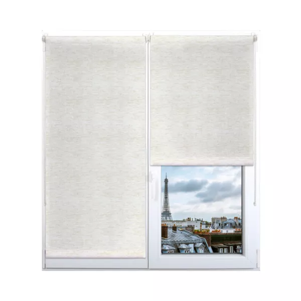 Verduisterend rolgordijn (180 x 180 cm) Elio Beige gem�leerd