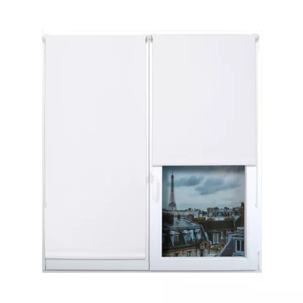 Store enrouleur occultant (180 x 180 cm) Uni Blanc 