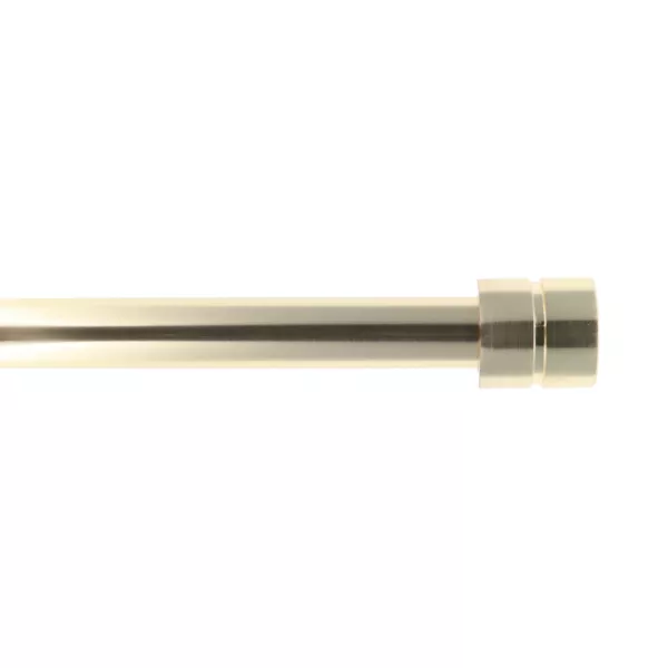 Uittrekbare gordijnroede set (L210 - L380 cm / D28 mm) Cesene Goud