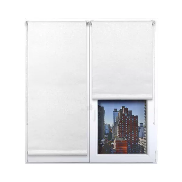 Store enrouleur occultant textur� (150 x 180 cm) Nyx Beige Blanc