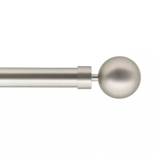 Uittrekbare gordijnroede set (L160 - L300 cm / D28 mm) Hera Zilver