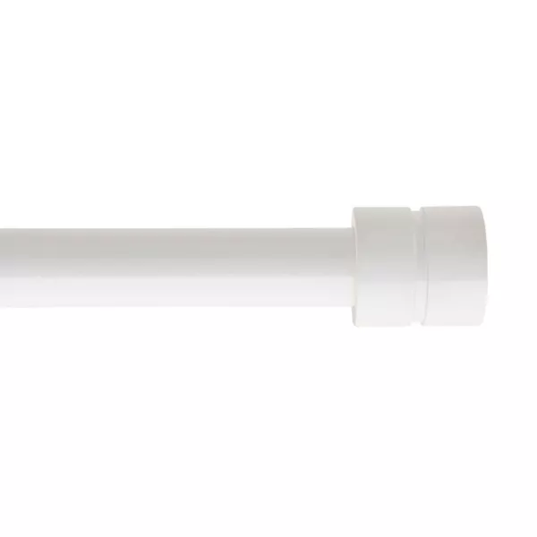 Kit de tringle extensible (L210 - L380 cm / D28 mm) Cesena Blanc mat