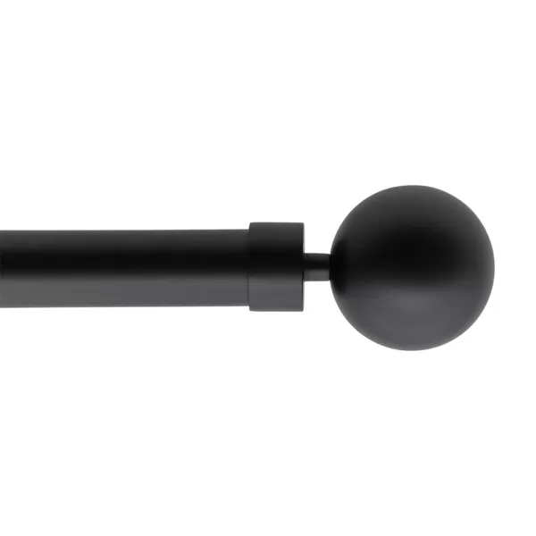 Kit de tringle extensible (L160 - L300 cm / D28 mm) Ga�a Noir mat