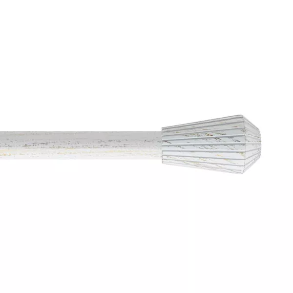 Kit asta tenda estensibile (L210 - L380 cm / D19 mm) Pisa Bianco e Oro