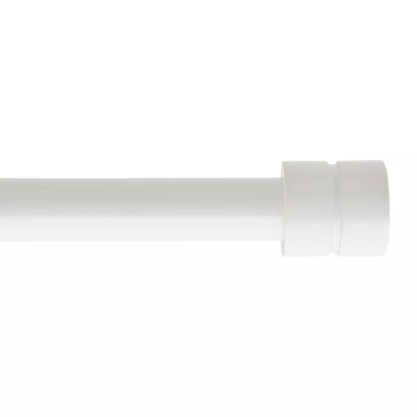 Kit de tringle extensible (L120 - L210 cm / D19 mm) Cesena Blanc mat
