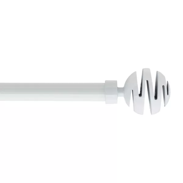Kit de tringle extensible (L140 - L260 cm / D19 mm) Villalouise Blanc laqu�