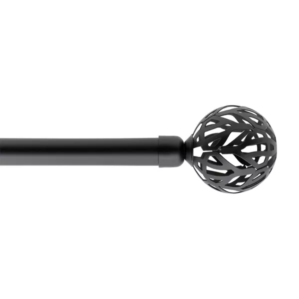Kit de tringle extensible (L140 - L260 cm / D19 mm) Vintage Noir mat