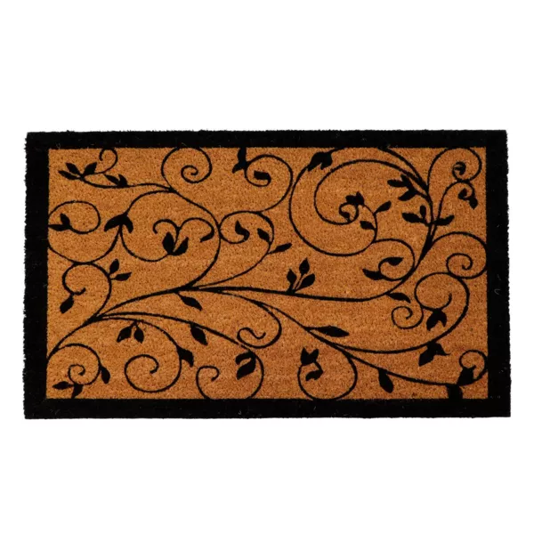 Felpudo de coco (45 x 75 cm) Chambord Negro