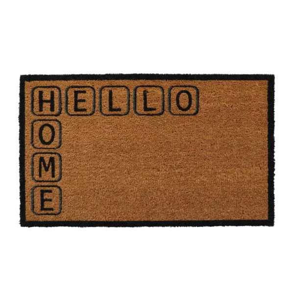 Kokosfu�matte (45 x 75 cm) Welcome Home Schwarz