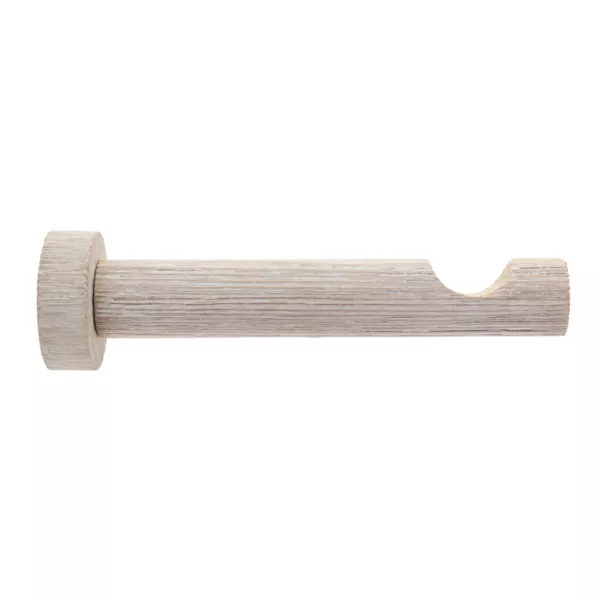 Support asta tenda in legno cerusato (L12 cm x D 28 mm) Soren Naturale