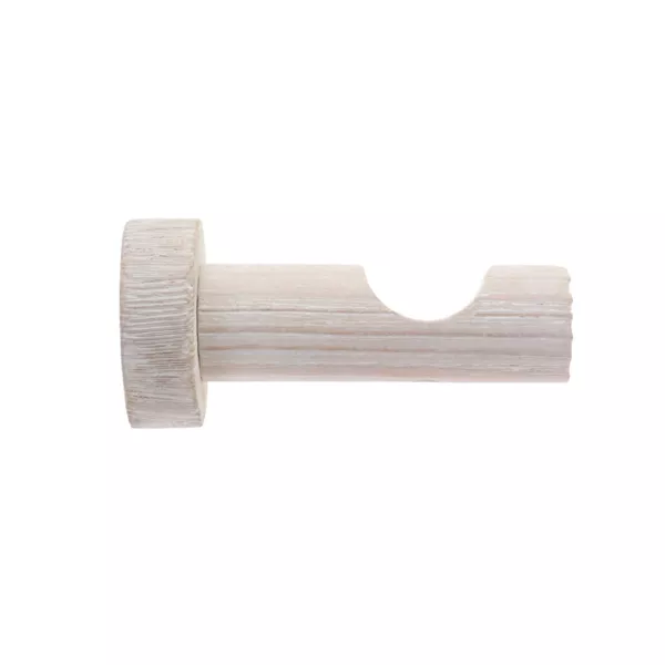 Support asta tenda in legno cerusato (L70 x D 28 mm) Soren Naturale