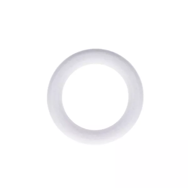 Lot de 8 anneaux tringle rideau bois c�rus� (D28 mm) Soren Blanc 