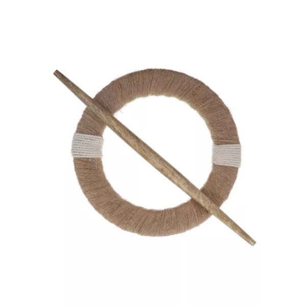 Abrazadera de cortina de madera de mango Sacha Natural