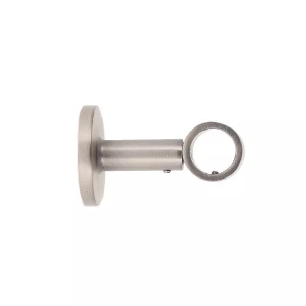Support tringle rideau fixe m�tal (L6 cm / D20 mm) Jim Argent mat