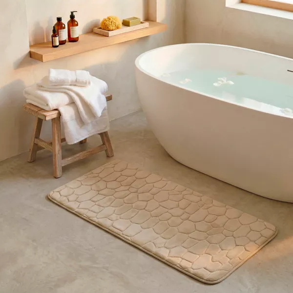 Tapis m�moire de forme Roc Taupe