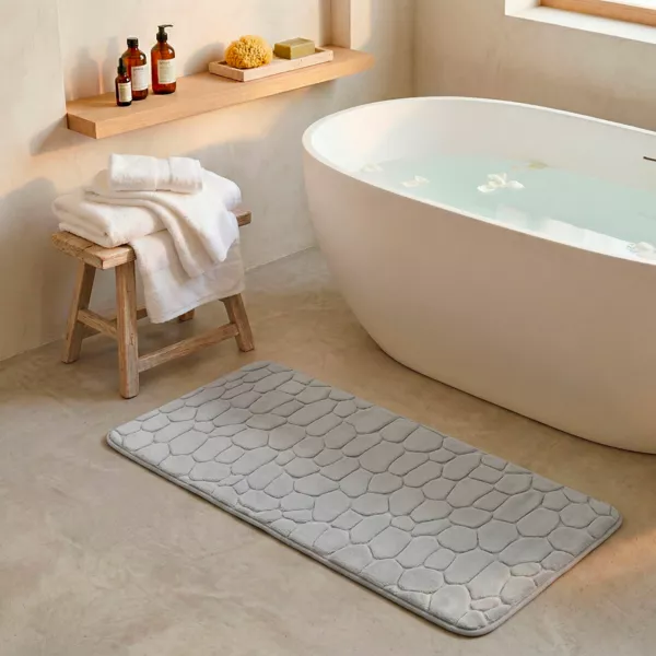 Tappeto Memory Roc Grigio chiaro