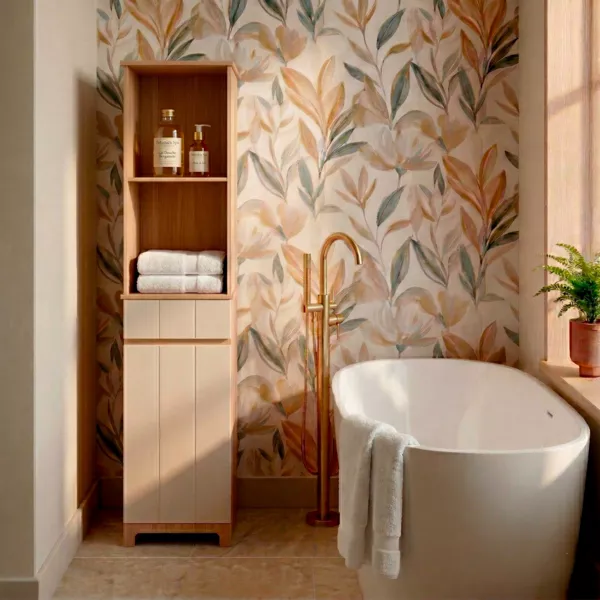 Badkamerkast kolomkast hout (174 x 38 cm) Rivoli Naturel
