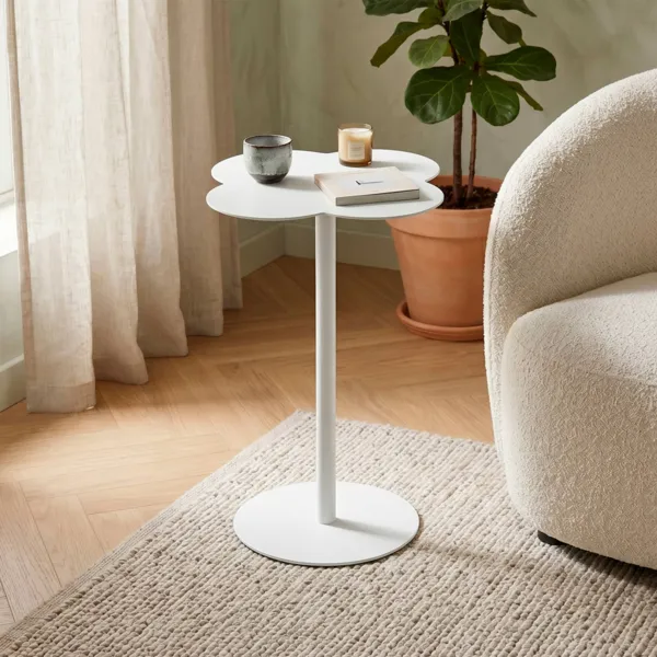 Beistelltisch aus Metall (H53 cm) Lysa Wei�