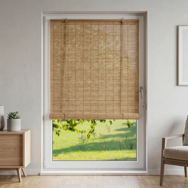 Rollo aufrollbar für draußen Rattan-Optik (150 x 180 cm) Tanoa Beige
