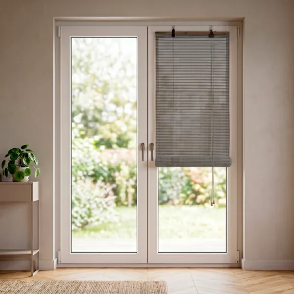 Tenda a rullo con lamelle (60 x 180 cm) Bamb� Grigio chiaro / Grigio scuro