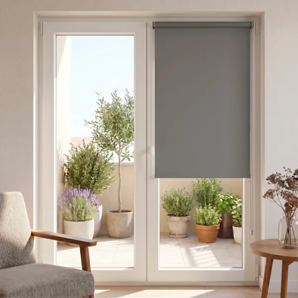 Verduisterend Rolgordijn (60 x 180 cm) Effen Grijs