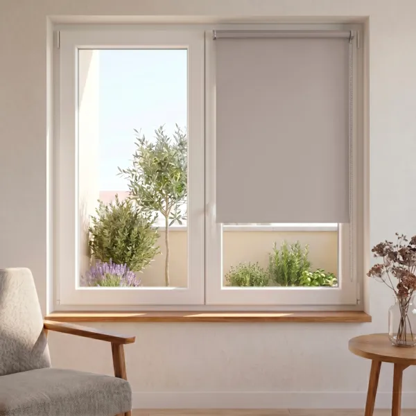 Tenda a rullo oscurante (45 X H90 cm) Tinta unita Beige